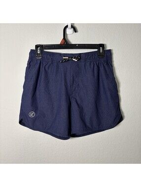 Legends Luka Shorts Mens Size Small Dark Blue Gym Workout Stretch Lined Running